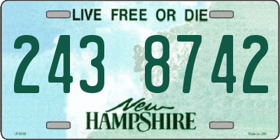 NH license plate 2438742