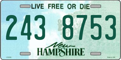 NH license plate 2438753