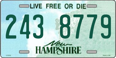 NH license plate 2438779
