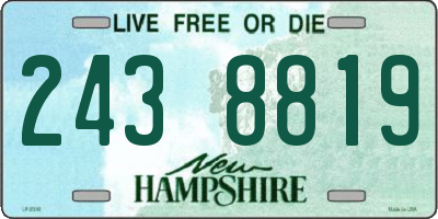 NH license plate 2438819