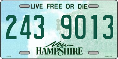 NH license plate 2439013
