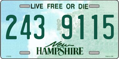 NH license plate 2439115