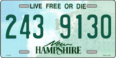 NH license plate 2439130
