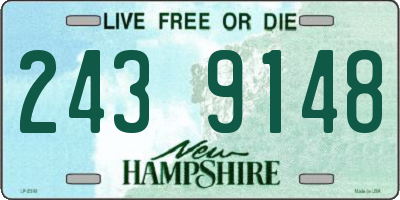 NH license plate 2439148