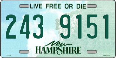 NH license plate 2439151