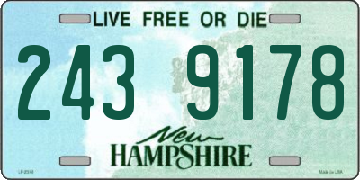 NH license plate 2439178