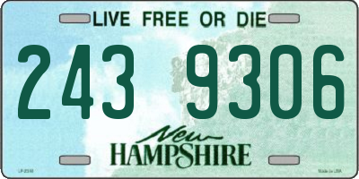 NH license plate 2439306