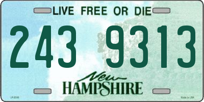 NH license plate 2439313