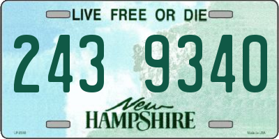 NH license plate 2439340