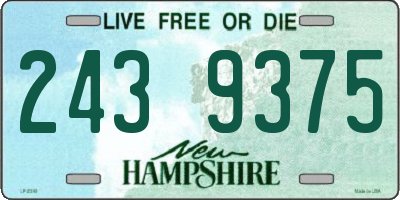 NH license plate 2439375