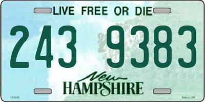 NH license plate 2439383