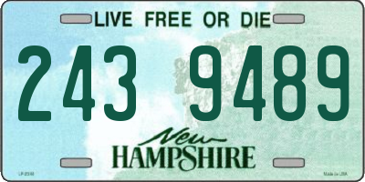 NH license plate 2439489