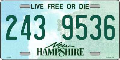 NH license plate 2439536