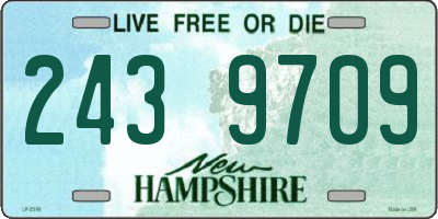 NH license plate 2439709