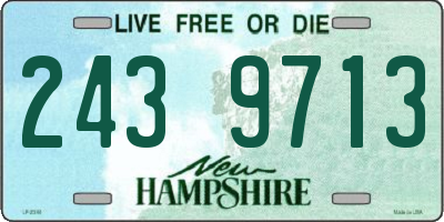NH license plate 2439713