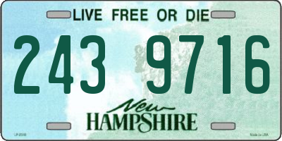 NH license plate 2439716