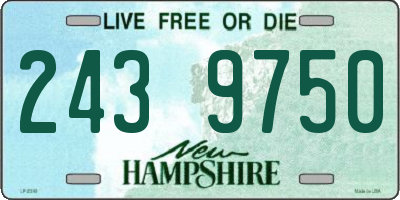 NH license plate 2439750