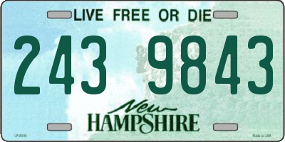 NH license plate 2439843
