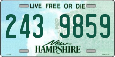 NH license plate 2439859