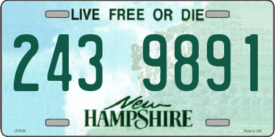 NH license plate 2439891