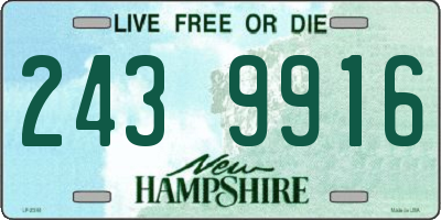NH license plate 2439916