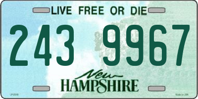 NH license plate 2439967