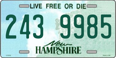 NH license plate 2439985