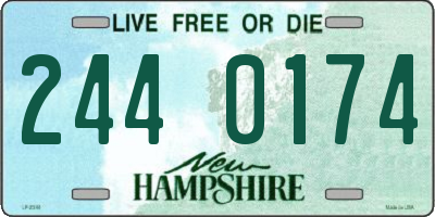 NH license plate 2440174