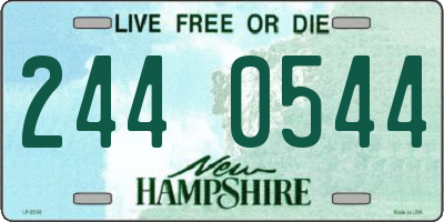 NH license plate 2440544