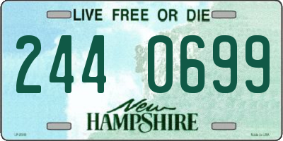 NH license plate 2440699