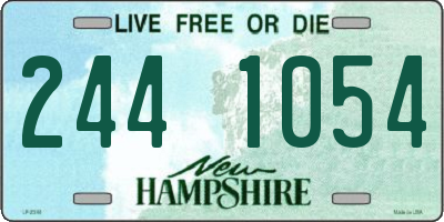 NH license plate 2441054