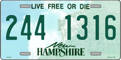 NH license plate 2441316