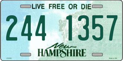 NH license plate 2441357