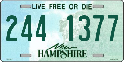 NH license plate 2441377