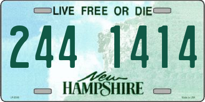 NH license plate 2441414