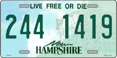 NH license plate 2441419