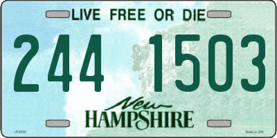 NH license plate 2441503
