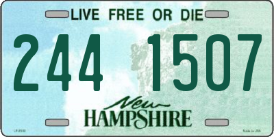 NH license plate 2441507