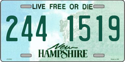 NH license plate 2441519