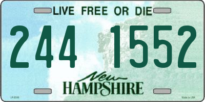 NH license plate 2441552