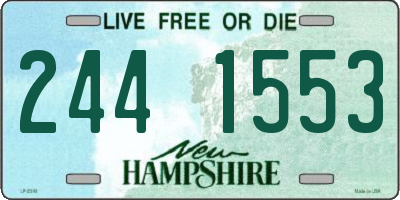 NH license plate 2441553