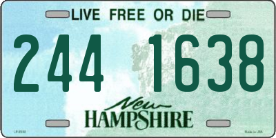 NH license plate 2441638