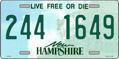 NH license plate 2441649