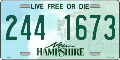 NH license plate 2441673
