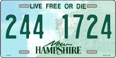 NH license plate 2441724