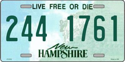 NH license plate 2441761