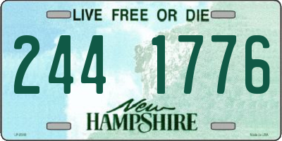 NH license plate 2441776
