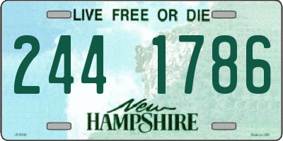 NH license plate 2441786