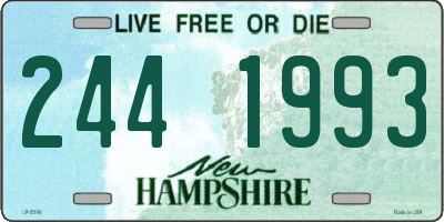 NH license plate 2441993