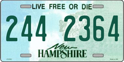 NH license plate 2442364